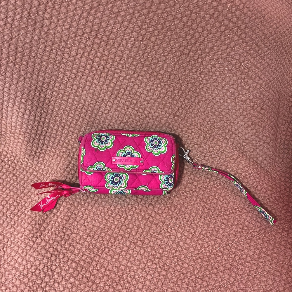 Vera bradley wallet. No arm strap. Pink. Limited edition color
